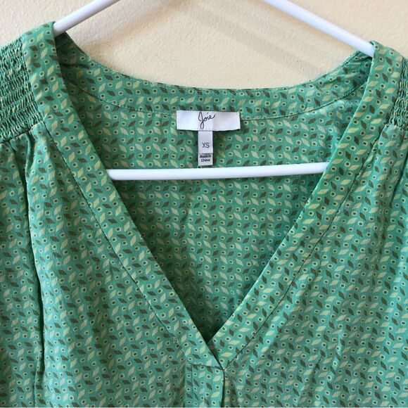 Joie Aceline Geo Print Blouse in Julep - Picture 4 of 9